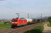185 047-8 mit dem EZ 51882 (Mannheim Rbf-München Nord Rbf) bei Kuchen 23.5.19