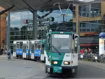 Tatra Nr. 151 und 255 der ViP in Potsdam am 10.06.2016