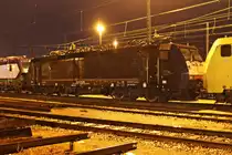 Lokportrait von MRCE/TXL ES 64 F4-092 (189 992-1) am Morgen des 11.12.2017, als sie zusammen mit weiteren TXL-Maschinen abgestellt im Badischen Bahnhof von Basel stand und auf neue Aufgaben wartete.