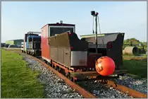 Lorenbahn Dagebüll nach Oland und Langeness.Lorenbahnhof in Dagebüll. (20.05.2019)