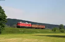 232 618-1 mit dem ER 55063 (Ulm Söfflingen-Aulendorf) bei Unlingen 5.6.19