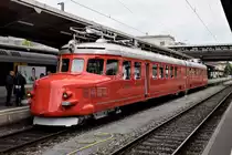 SBB RAe 4/8 1021 «Churchill-Pfeil» startet am 4. Mai 2019 zur Rundfahrt anlässlich des Jubiläums 150 Jahre Seelinie 