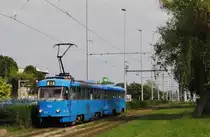 T4YU + B4YU 486 + 858 in der Ul. Grada Gospica zwischen den Haltestellen Caviceva und Zitnjak. (31.05.2019)