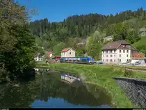 SNCF X76674 erreicht am 1. Juni 2019 auf dem Weg von Besancon nach Morteau seinen Zielort.