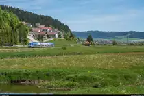 SNCF X76674 am 1. Juni 2019 zwischen Morteau und Gilley auf dem Weg nach Besançon.