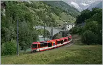 Bei Neubrück und einem Hauch Sonne, fährt der MGB Regionalzug 225 von Visp nach Zermatt. 

14. Juni 2019