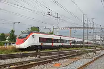 RABe 501 003-4 durchfährt den Bahnhof Pratteln. Die Aufnahme stammt vom 11.06.2019.