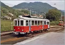 Der CEV BDe 4/4 105 steht schön herausgeputzt für Eisenbahnfreunde aus Deutschland in Blonay bereit. 

Ende August 1986