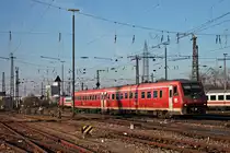 Einfahrt am 14.02.2018 von 611 024 als Leerzug (BW Haltingen - Basel Bad Bf) in den Zielbahnhfo, als dieser durchs nördliche Vorfeld in Richtung Bahnsteig fuhr.
