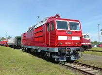 DB Museum 180 014-3 am 01.06.2019 beim Eisenbahnfest im Bw Weimar.