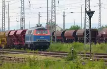 225 071 im Bahnhof Nordhausen 16.06.2019. Vom Bahnsteig rangezoomt