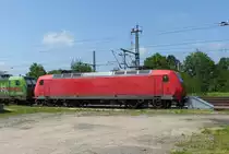 HSL 145 090-7 am 07.06.2019 beim pausieren in Pirna.