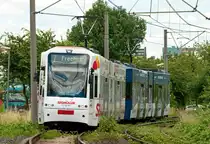 Die Linie 7 mit der Wagennummer 4524 auf dem Wg nach Frechen. Aufgenommen am 21.6.2019.