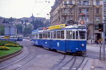 Zürich 1399 + 739, Bahnhofplatz, 28.08.1986.
