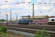 DB Museum E40 001 beim Sommerfest im DB Museum Koblenz Lützel am 22.06.19. Von einen Gehweg aus fotografiert. Die Bundespolizei hat die Fotografen überwacht damit nichts passiert