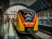 HLB Alstom Coradia Continental 1440 167-3 (ET 167) am Hauptbahnhof Frankfurt als RB nach Hanau