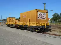 Materialwagen,am 28.Juni 2019,in Bergen/Rügen.