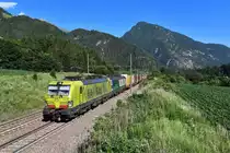 193 559 + 193 283 mit TEC 43142 am 28.06.2019 bei Campo di Trens. 