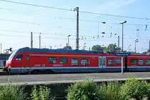 Triebzug 1428 524 bei der Einfahrt am Hauptbahnhof Wanne-Eickel. (Juni 2019)