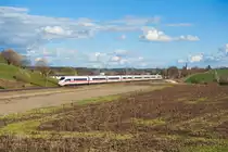 403 027  Siegen  als ICE 1002 von München Hbf nach Berlin-Gesundbrunnen bei Fahlenbach, 18.03.2019