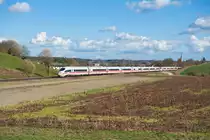 ICE 625 von Düsseldorf nach München Hbf bei Fahlenbach, 18.03.2019