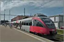 S3 5779 aus Bregenz mit 4024 086-3 S-Bahn Tirol in St.Margrethen. (03.07.2019)