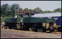 Am 4.9.2004 war die Preussag Lok E 102 der Zeche Ibbenbüren als eine der Ersten in der Fahrzeugausstellung im Güterbahnhof Osnabrück eingetroffen!