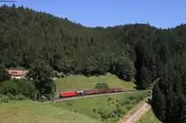 187 188-8 mit dem EZ 52054 (Villingen(Schwarzw)-Offenburg Gbf) bei Nußbach 28.6.19