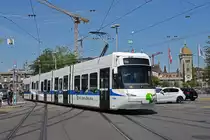 Be 5/6 Cobra 3068, auf der Linie 10, fährt zur Haltestelle Central. Die Aufnahme stammt vom 05.07.2019.
