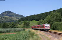 628 636-2 und 628 693-0 als RB 18905 (Annweiler am Trifels-Landau(Pfalz)Hbf) bei Queichhambach 30.6.19 