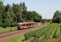 642 104-3 als RB 12449 (Neustadt(Weinstr)Hbf-Karlsruhe Hbf) bei Edenkoben 30.6.19