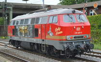 Railsystems RP GmbH mit ihrer so hübsch ausschauenden  Betty Boom/ 218 469-5  (NVR-Nummer: 9280 1 218 469-5 D-RPRS) am 10.07.19 Bahnhof Hamburg-Harburg.