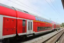 D-DB 50 80 36-81028-3 DABpza 786 von DB Regio AG Baden-Württemberg im Rostocker Hbf.13.07.2019

