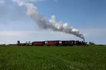 Die APB No.17 mit ihrem Zug zw. Maribo und Bandholm am 02.06.2019