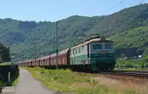 122 014 schleppte am 14.06.19 einen Kohlezug durch Usti nad Labem Strekov Richtung Bahnhof Strekov.
