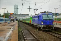 193 826  Europa-Vectron  mit Flixtrain in Hamburg Altona, am 12.06.2019.
