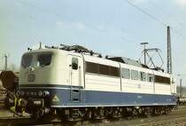 151115 mit automatischer Mittelpuffer-Kupplung wartet in Ihrem Heimat Bw Hagen-Eck auf Ausfahrt nach Hagen-Vorhalle um einen Zug nach Hamburg-Waltershof zu �bernehmen.