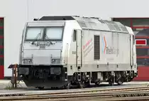 285 116-0 RheinCargo DE 805 vor der Werkstatt in Brühl-Vochem - 23.04.2019