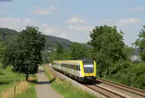 612 014-0 und 612 111-4 als IRE 3048 (Aulendorf-Basel Bad Bf) bei Dogern 3.7.19