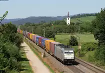 186 296-0 mit dem DGS 41645 (Köln Eifeltor-Domo II) bei Denzlingen 4.7.19