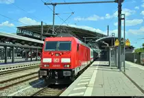 245 021-1 DB als IC 2152 (Linie 50) von Gera Hbf nach Düsseldorf Hbf verlässt Erfurt Hbf auf Gleis 9.
[3.6.2019 | 13:20 Uhr]