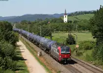 193 468-6 mit dem DGS 40291 (Kork-Basel SBB RB) bei Denzlingen 4.7.19