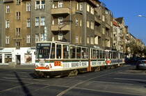 Berlin 219 072 + 219 087, Schöneweide Brückenstraße, 25.10.1996.
