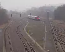 DB 245 023 mit dem IC 2155 aus Düsseldorf Hbf, am 24.03.2019 bei der Einfahrt in Gera Hbf.