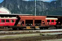 RhB Fac 8703 Schotterwagen am 18.05.2007 in Landquart