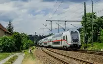 Hier durchfährt IC 2063 Karlsruhe - Leipzig gleich den Bahnhof Orlamünde, nächster Halt ist Jena-Göschwitz. (22.06.2019)