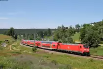 146 213-4 mit dem RE 4725 (Karlsruhe Hbf-Konstanz) bei Sommerau 17.7.19