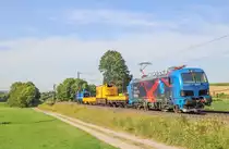 192 007 von Spitzke mit Baugerümpel am 26.07.19 bei Hünfeld