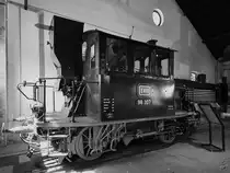 Die Dampflokomotive 98 307 wurde 1909 gebaut und war bis 1963 als  Spalter Bockl  unterwegs. (Deutsches Dampflokomotiv-Museum Neuenmarkt-Wirsberg, Juni 2019)
