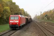 DB Cargo 145 007 mit EK 54533  Düsseldorf-Reisholz - Gremberg // Düsseldorf-Hellerhof // 14. November 2014
